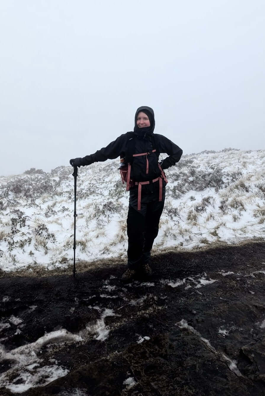 Founder of Lamble walking in peak district